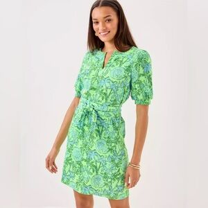 Lilly Pulitzer olivine short sleeve dress size 8